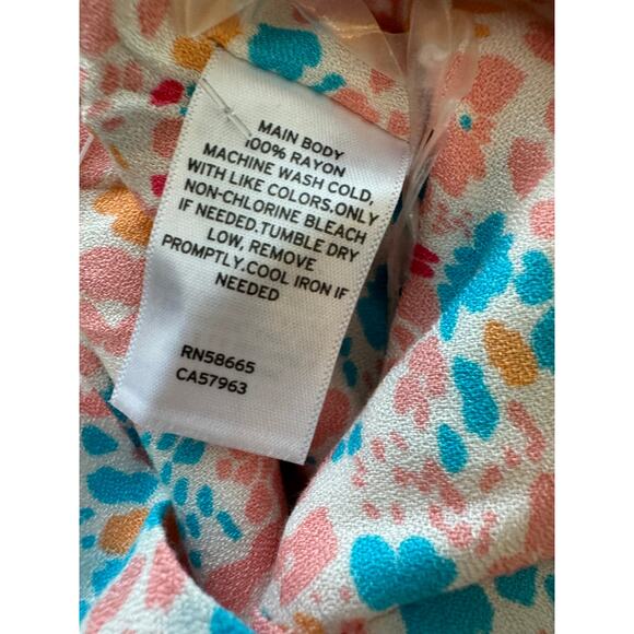 NEW BP. NORDSTROM White Floral Bustier Tank Top Size M ~ ADORBS - Picture 4 of 4